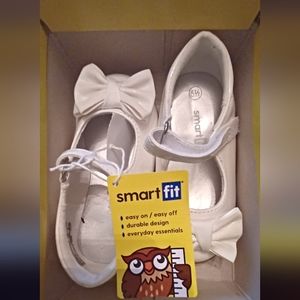 Child white dress shoes